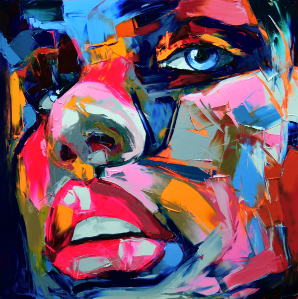 Francoise Nielly Portrait Palette Painting Expression Face043